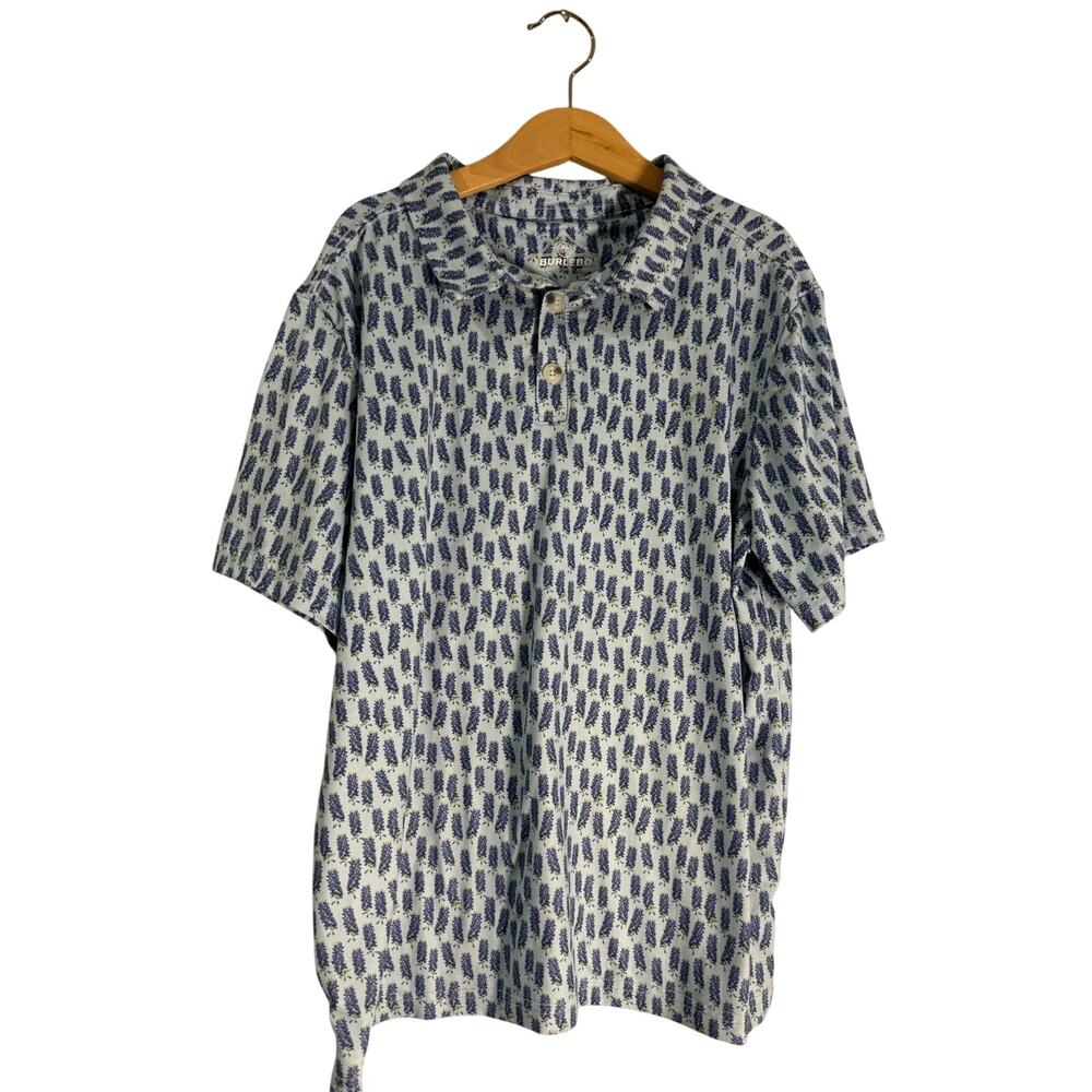 Burlebo Boys Texas Bluebonnet Polo XL